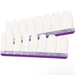 NWT Color Street Undercover (Clear with Sparkles ✨) 100% Real Nail Polish Strips